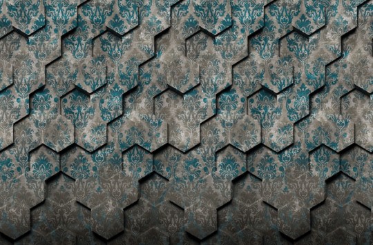 London Art 17074-02 Exclusive 17 Never too close - mural geometryczny