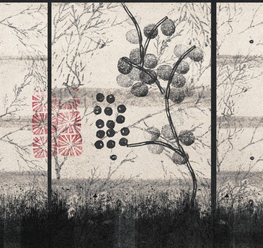 London Art 16007-01 Exclusive 16 Japanese - mural w kwiaty i owoce