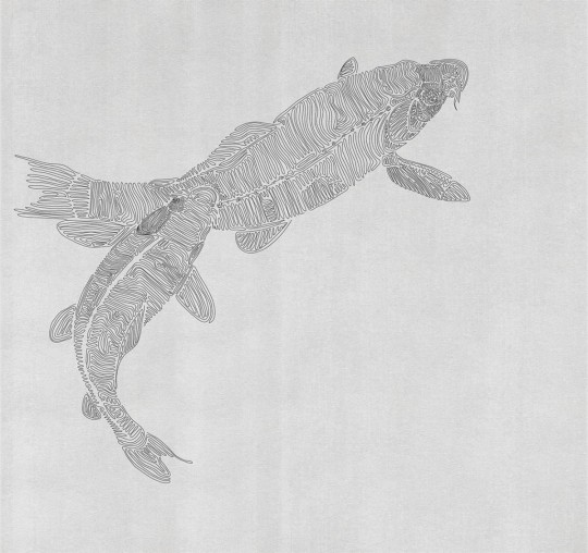 London Art 15163-06 Exclusive 15/14 Tangles Five - mural ryby