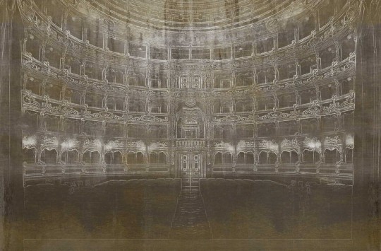 London Art 17046-02 Exclusive 17 Lirica - mural z panoramą teatru