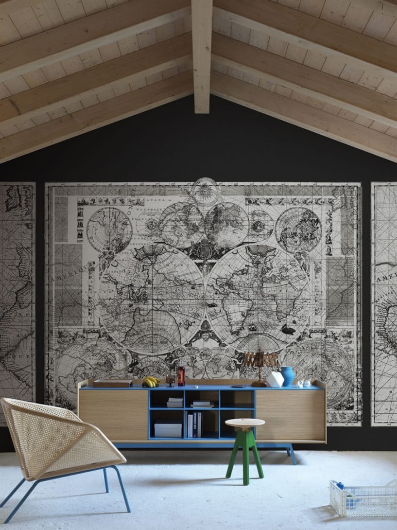 London Art 14053-01 Exclusive 15/14 Wavering Radiant - mural maps