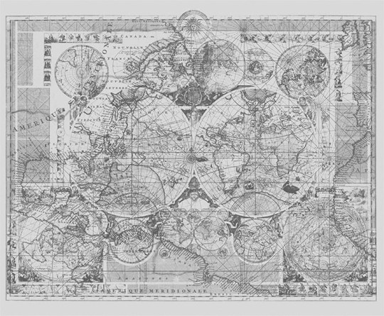 London Art 14053-03 Exclusive 15/14 Wavering Radiant - mural maps