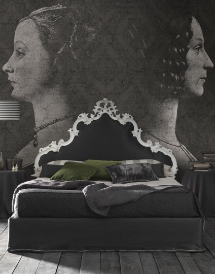 London Art 14055-01 Exclusive 15/14 Room on fire - mural z portretem