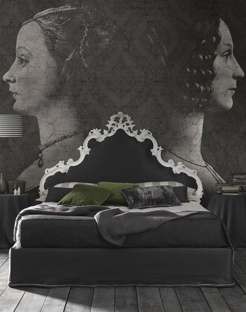 London Art 14055-02 Exclusive 15/14 Room on fire - mural z portretem