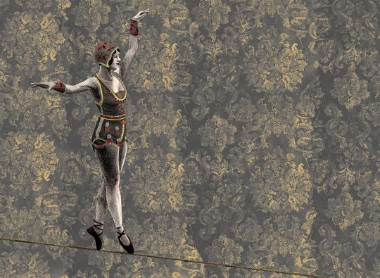 London Art 14059-01 Exclusive 15/14 The circus leaves town - mural z tancerką