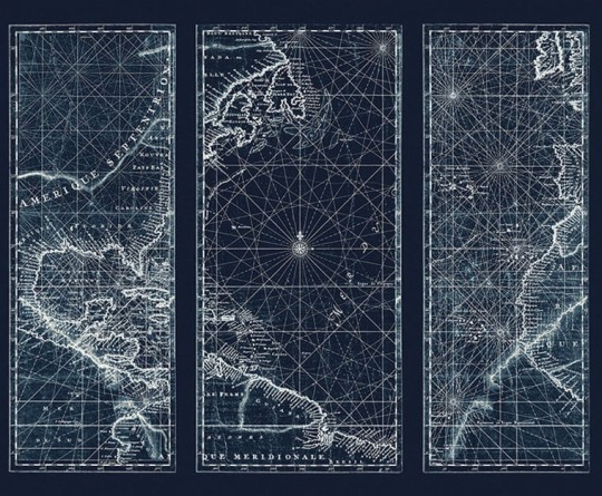 London Art 14081-01 Exclusive 15/14 Radiance - mural mapa świata