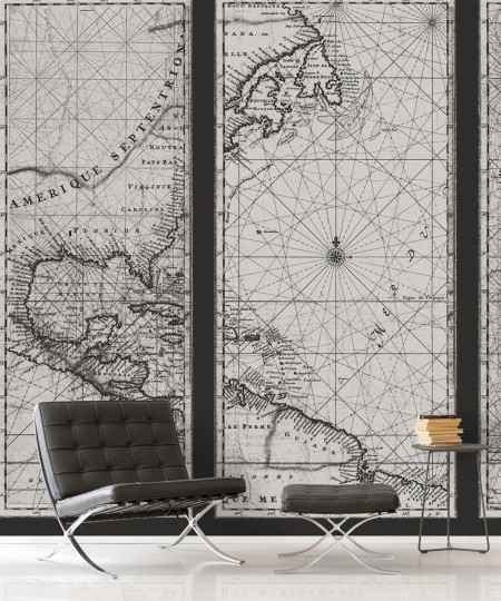 London Art 14081-01 Exclusive 15/14 Radiance - mural mapa świata