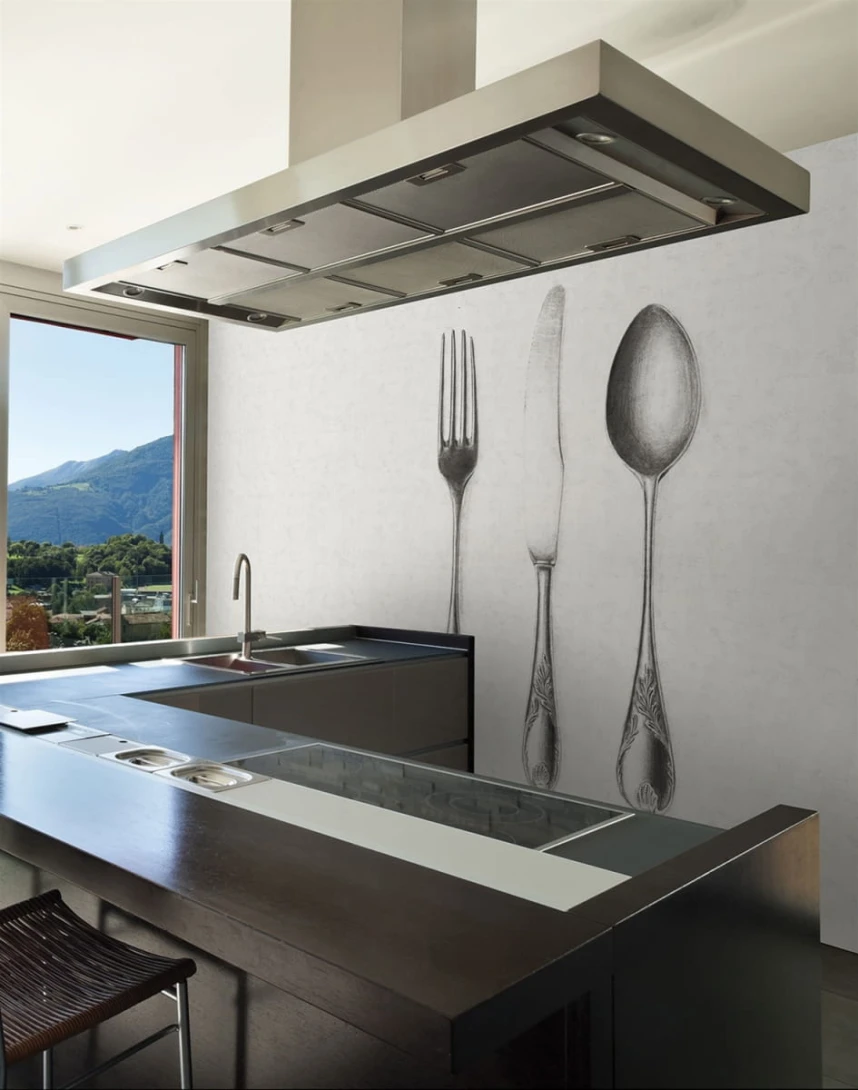 London Art 14131-02 Exclusive 15/14 Clean - mural sztućce