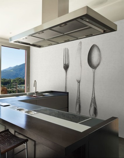 London Art 14131-02 Exclusive 15/14 Clean - mural sztućce