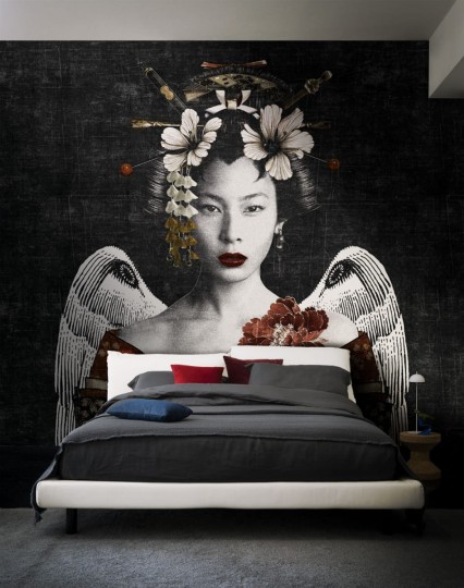 London Art 17021-03 Exclusive 17 Geisha - mural z gejszą w stylu nowoczesnym