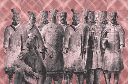 London Art 17038-04 Exclusive 17 Army - mural z terakotową armią
