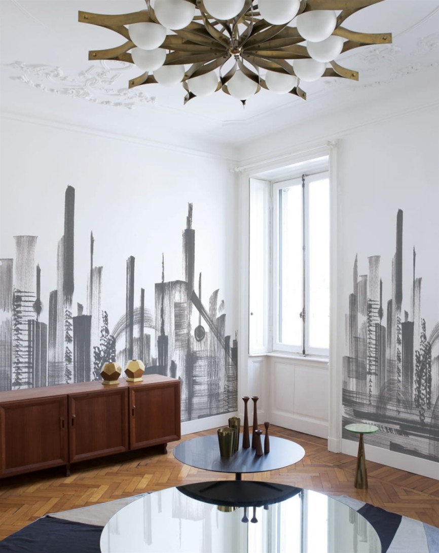 London Art 17042-02 Exclusive 17 Skyline - mural w wieżowce
