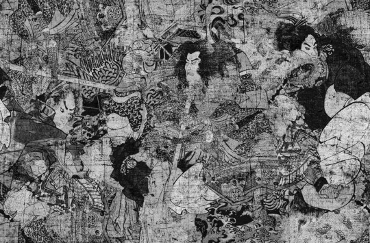 London Art 17066-01 Exclusive 17 Yakimura - mural w japońskim wojownikami