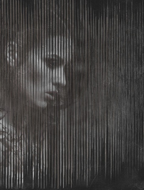 London Art 16063-02 Exclusive 16 Dark Side - mural z twarzą kobiety