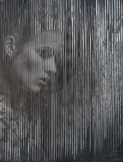 London Art 16063-04 Exclusive 16 Dark Side - mural z twarzą kobiety