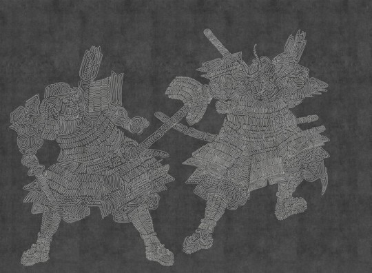 Fototapeta London Art Tangles Two 15131-03