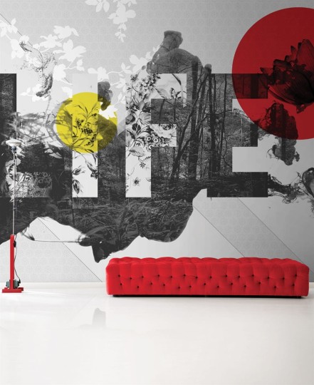 London Art 14032-02 Exclusive 15/14 Life is peachy - mural artystyczny