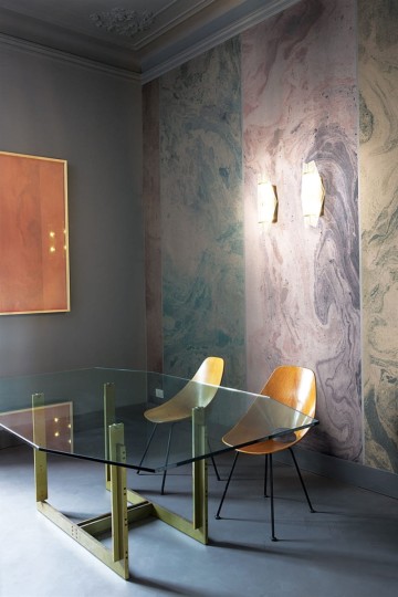 London Art 17004-01 Exclusive 17 Galaxy Marble - mural artystyczny w gwiazdy