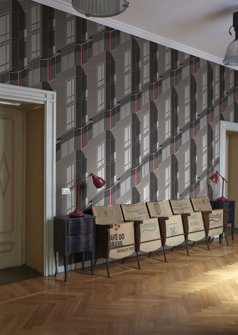 London Art 16016-02 Exclusive 16 Mesiuer Ligne - mural artystyczny