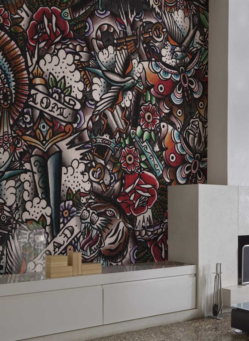 London Art 14002-01 Exclusive 15/14 Paris - mural uliczki paryskie