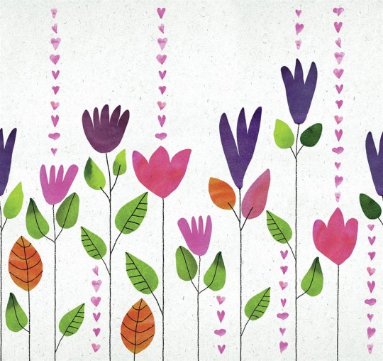 London Art 15001-01 Exclusive Kids Cheryl - mural kwiaty