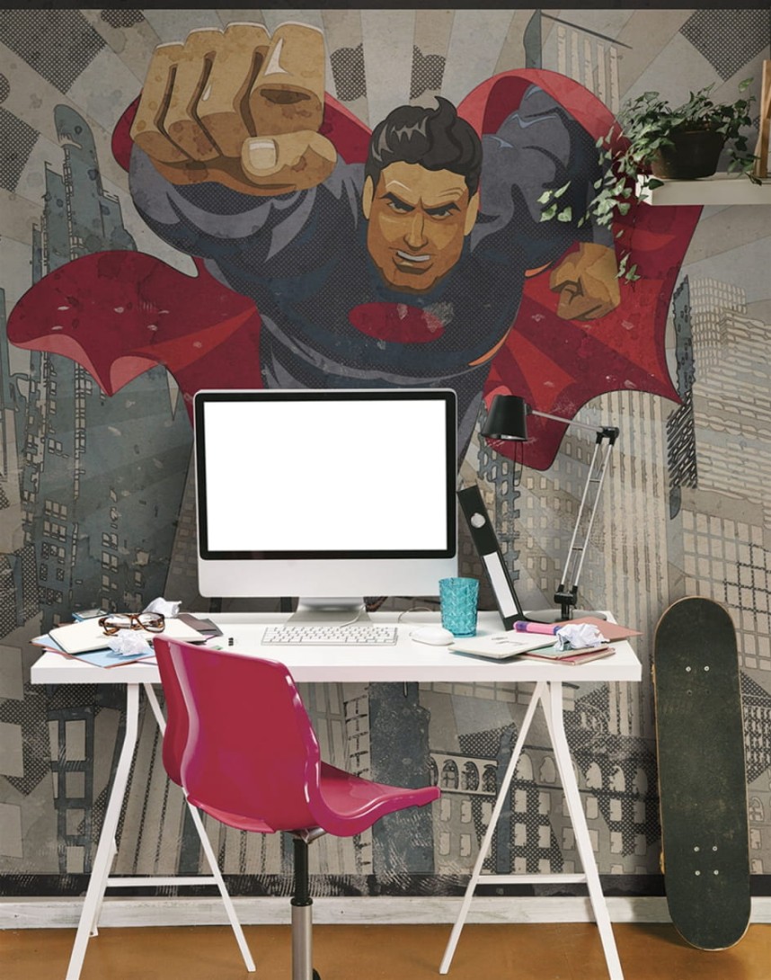 London Art 15006-01 Exclusive Kids Patrick - mural z superbohaterem