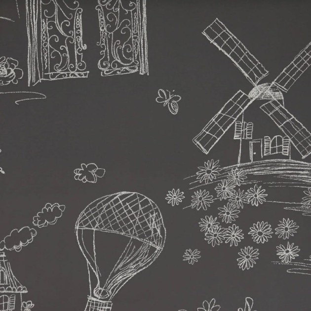 Tapeta Desginers Guild Around The World P566/03 MEADOWSWEET - BLACKBOARD