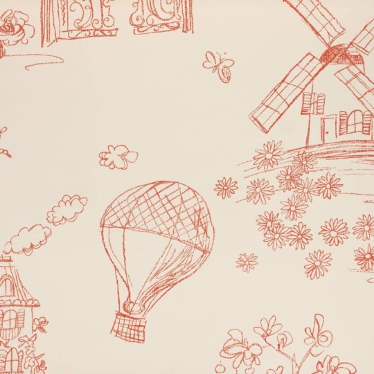 Tapeta Desginers Guild Around The World P566/09 MEADOWSWEET - POPPY