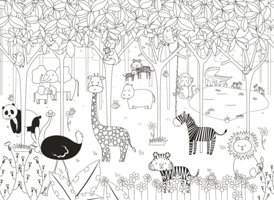 London Art 15051-02 Exclusive Kids Harry - mural świat dżungli