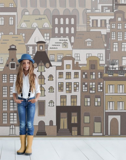 London Art 15061-01 Exclusive Kids Chelsea - mural w domki