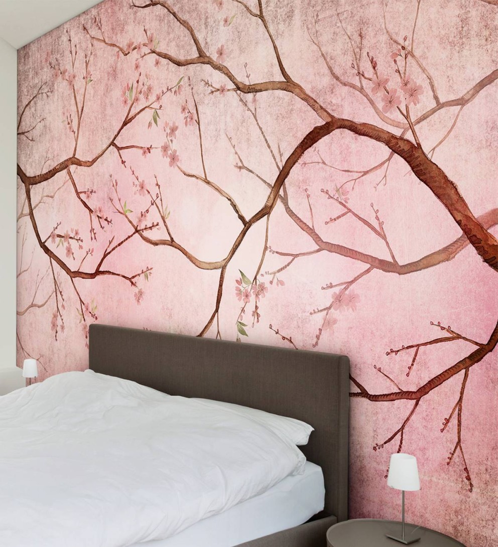 Mural Wallpepper Levante Pin cherry