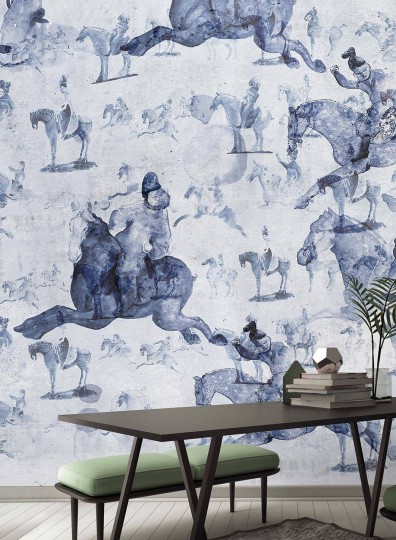 Mural Wallpepper Levante Cavalli cinesi