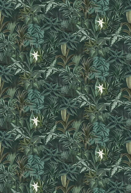 Boras Tapeter Studio 9571W Wild Animals Madagascar Leaves - mural egzotyczne liście