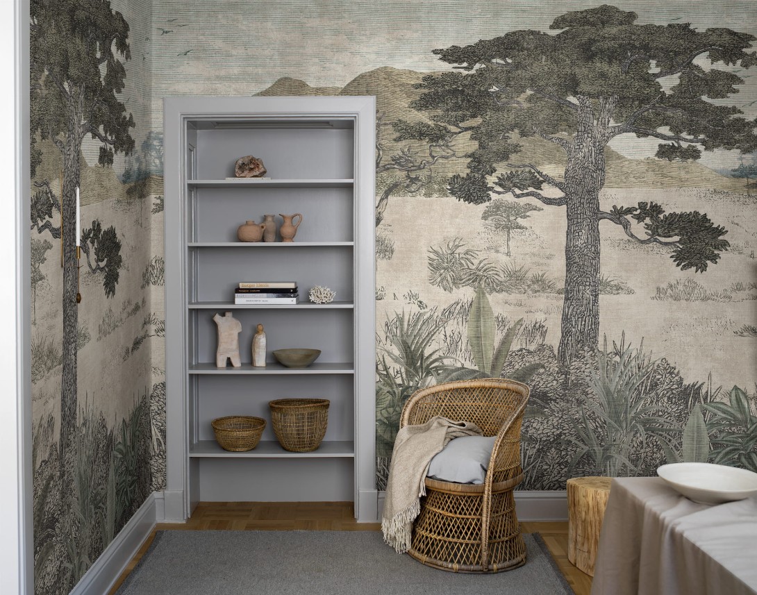 Boras Tapeter Studio 9575W Wild Animals Serengeti Savannah - mural krajobraz sawanny