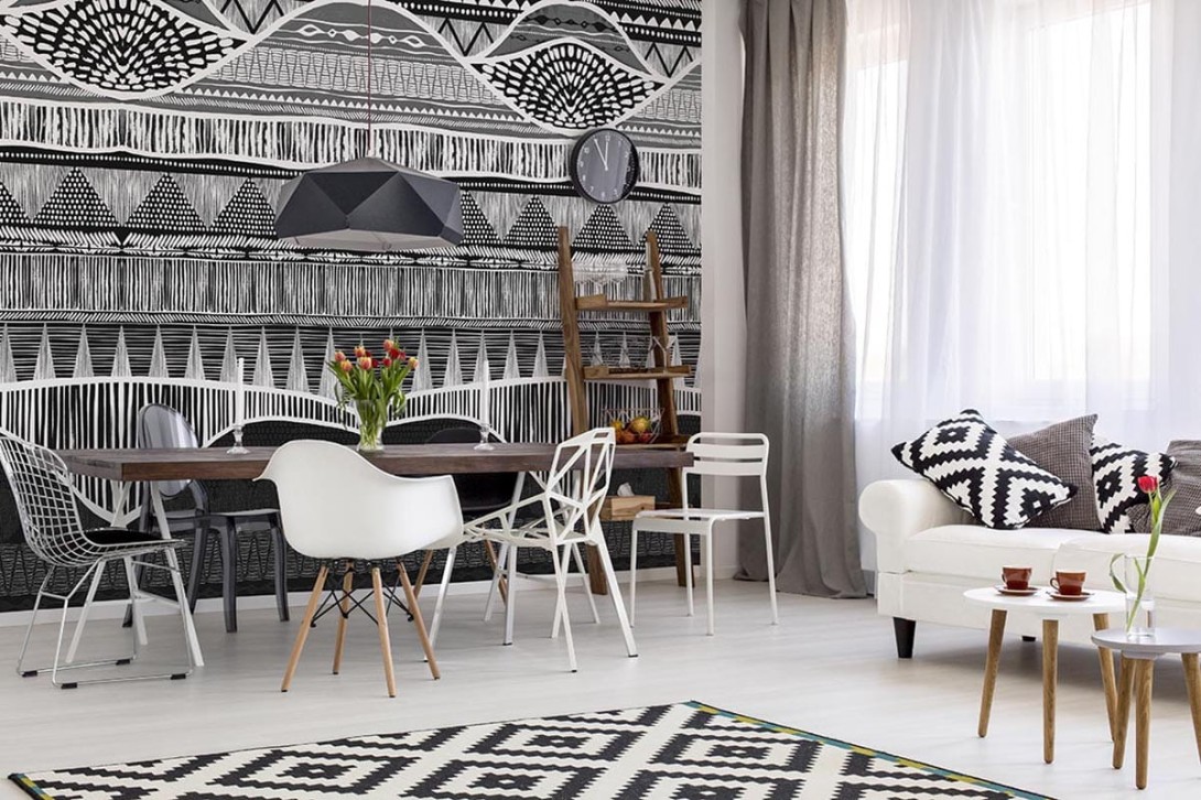 Mural Wonderwall Black & White 32 0211 01 Bosco