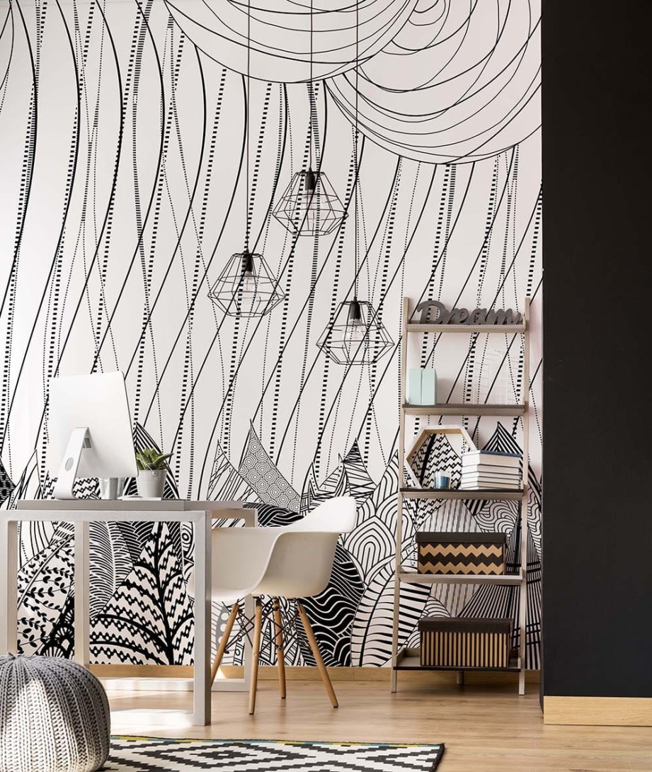 Mural Wonderwall Black & White 35 0201 01 Tapety Exotic