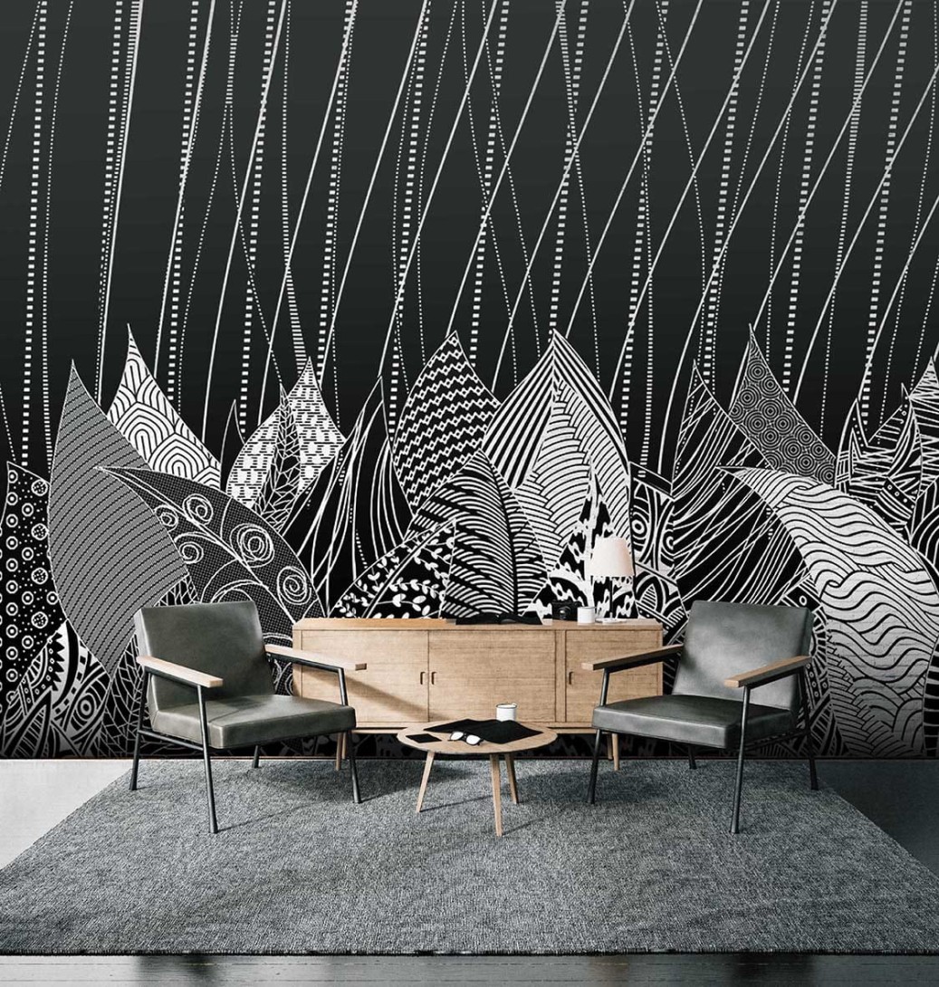 Mural Wonderwall Black & White 35 0201 00 Tapety Exotic