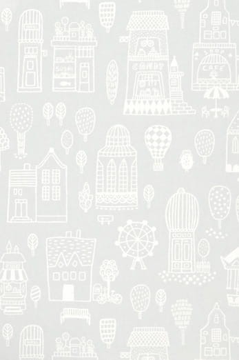 Tapeta Majvillan Small Town 118-01 grey