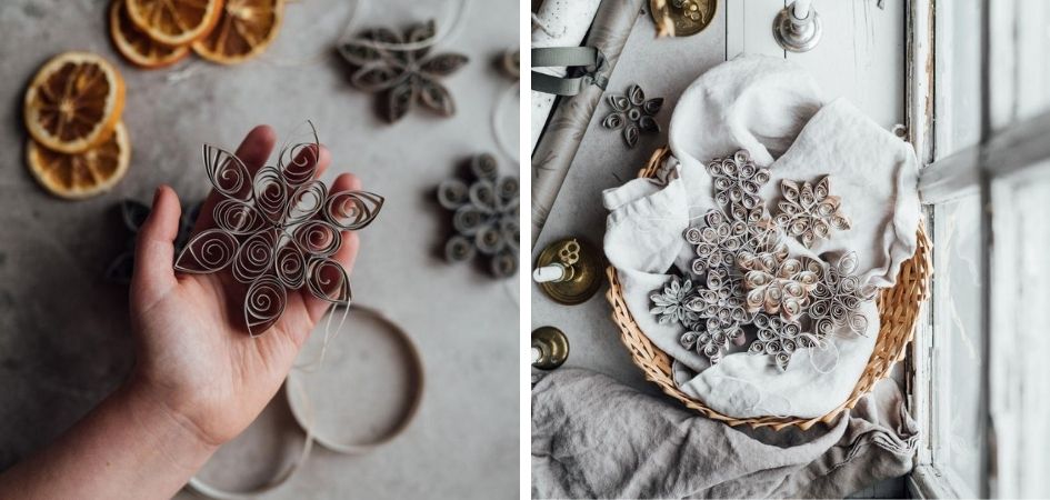 bożonarodzeniowe gwiazdki z papieru diy