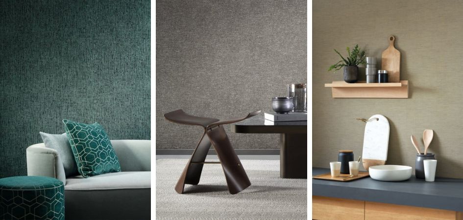 Inspiracje wnętrzarskie z tapetami jak tkanina