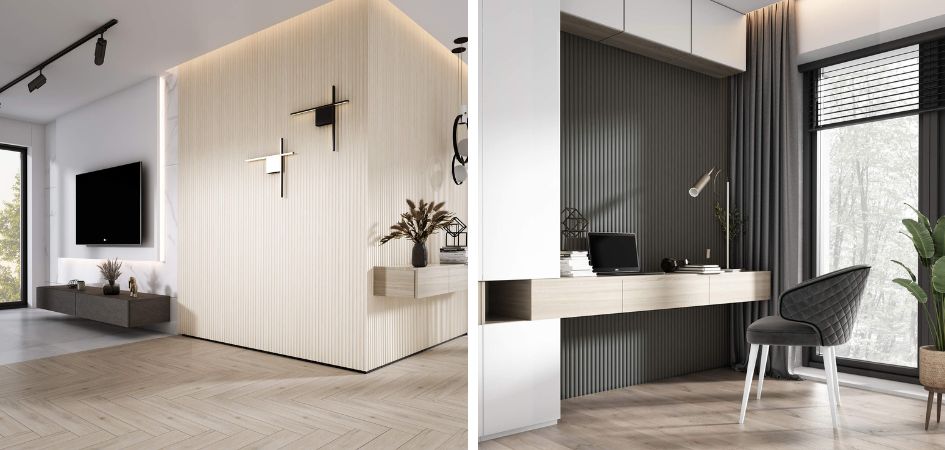 Lamele dekoracyjne dźwiękochłonne