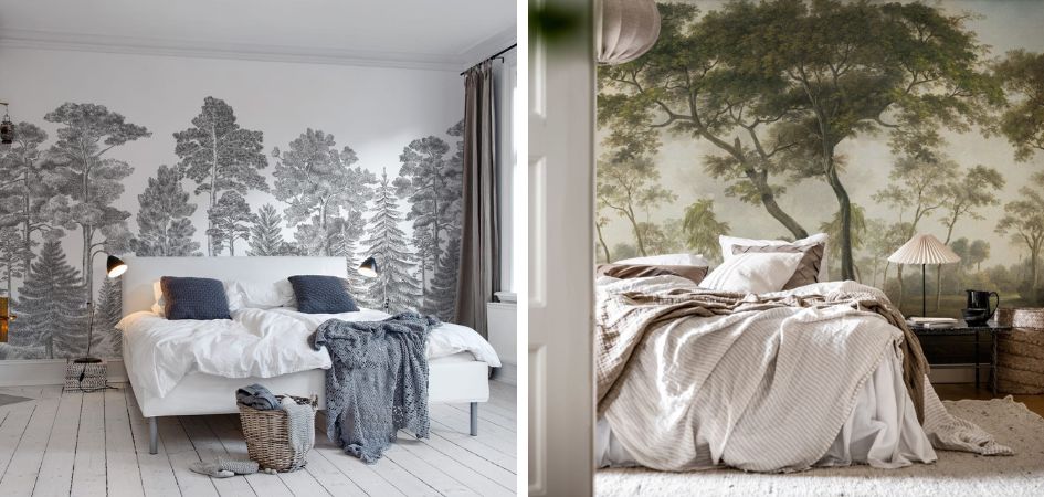 Mural w sypialni