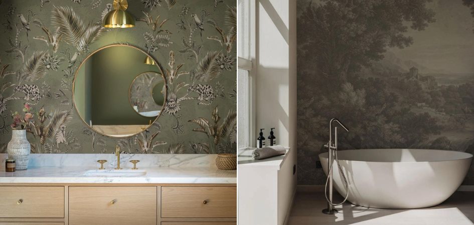 Pomysł na tapetę w łazience