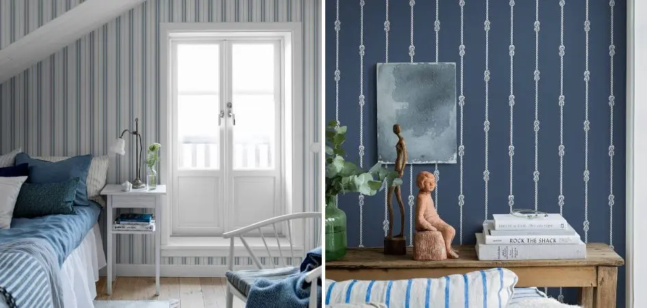 tapeta w stylu hampton