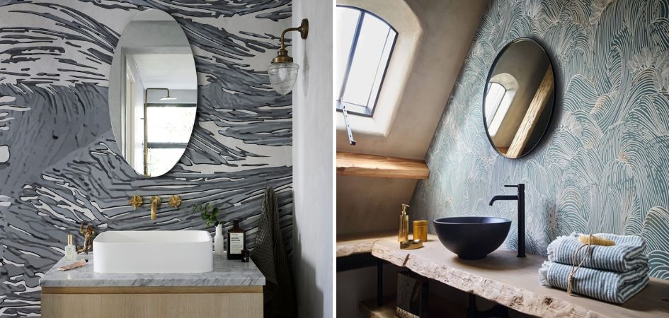 Tapeta morska w łazience