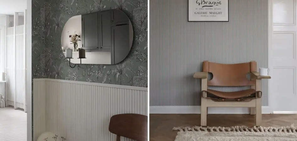 Inspiracje z tapetą w przedpokoju